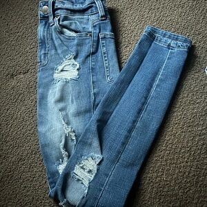 Aeropostale Blue Distressed Women Jeans